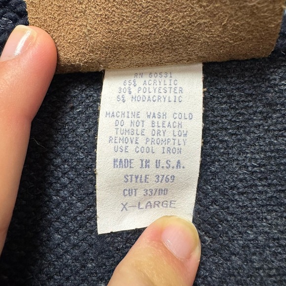 Vintage Roughrider Circle T Fleece Vest Western Horses USA Cowboy X-Large - Picture 3 of 7